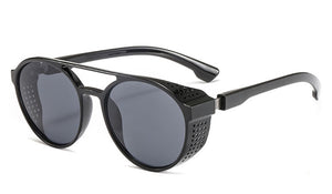 Sun Glasses for Men Retro Hippie Goggles Round Steampunk Sunglasses