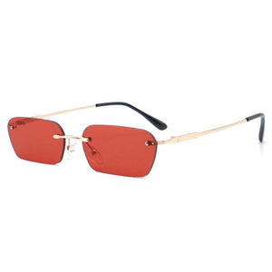 Rectangle Rimless Sunglasses