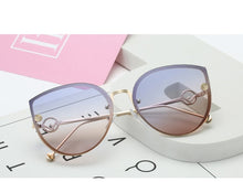 Load image into Gallery viewer, TOYEARN 2019 New Luxury Italy Brand Designer Lady Cat Eye Sunglasses