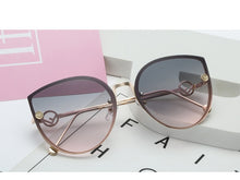 Load image into Gallery viewer, TOYEARN 2019 New Luxury Italy Brand Designer Lady Cat Eye Sunglasses