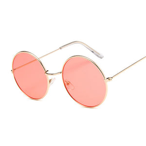 2019 Retro Round Pink Sunglasses